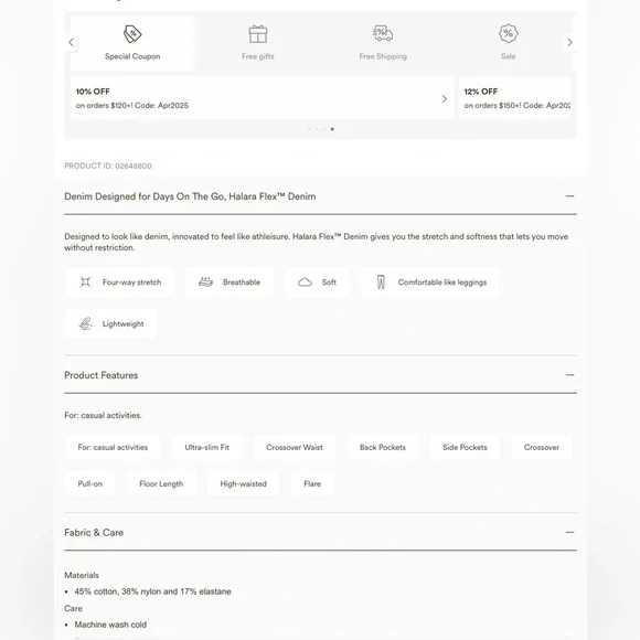 HALARA Women's Flare Jeans - Blue - Picture 8 of 14